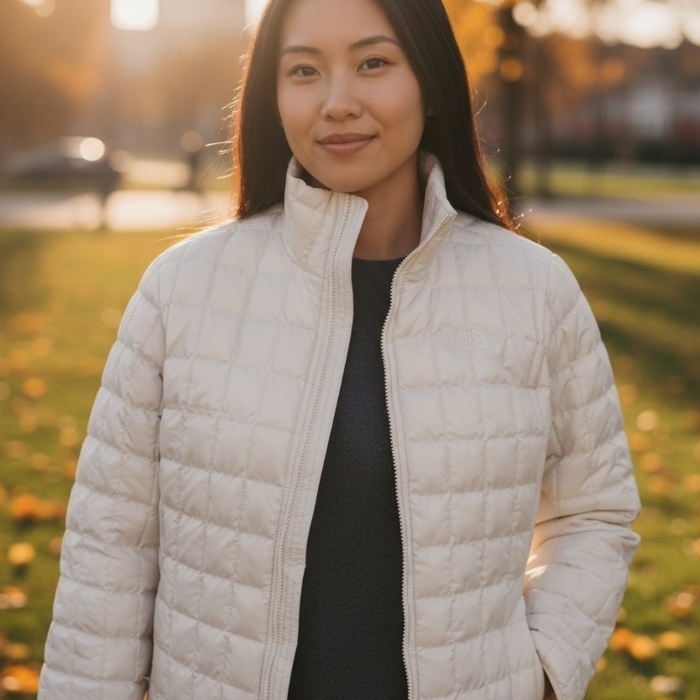 The North Face Women's White Puffer Jacket